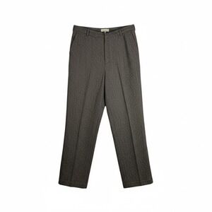 Kate Hill Casual Womens Trousers Pants Wool Silk Blend Geometric Pattern Size 12